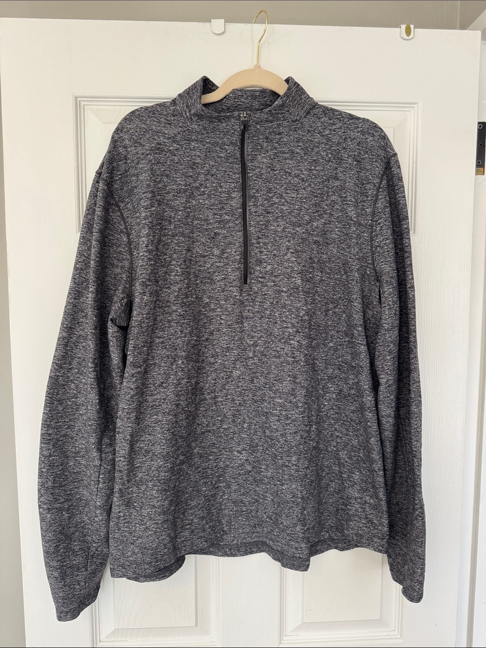 lululemon athletica Men's Dark Heather Gray Half-Zip Pullover